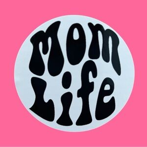 Mom Life Round Sticker